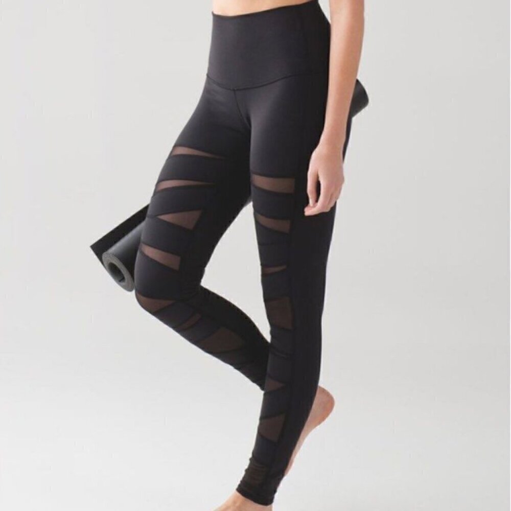 Lululemon Wunder Under High-Rise Tech Mesh Cutout Leggings Limited Edition
